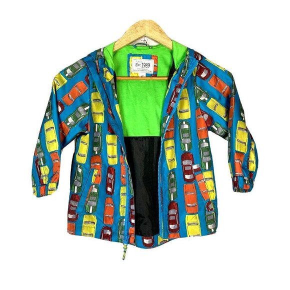 Children's Place Waterproof Cars Jacket/Vintage 4T - Picture 5 of 12